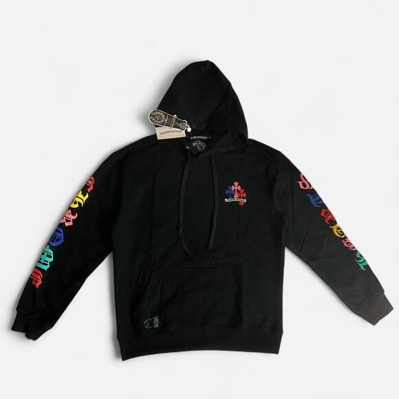 Chrome Hearts Multi Color Cross Cemetery Hoodie Black - size M - Picture 2 of 5